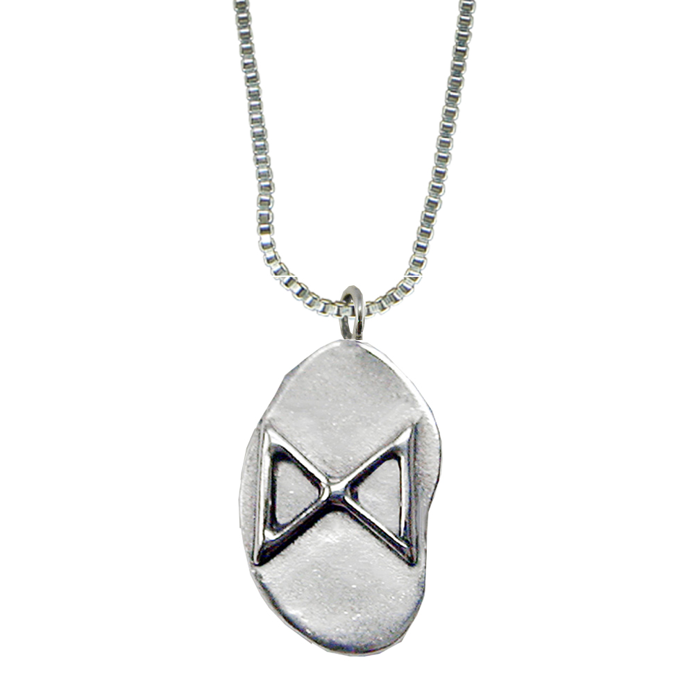 Sterling Silver Runic Symbol Pendant for Achievement